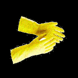 Рукавиці з латексу господарські жовті М