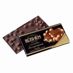 Шоколад Рошен  з цільним лісовим горіхом 90 г